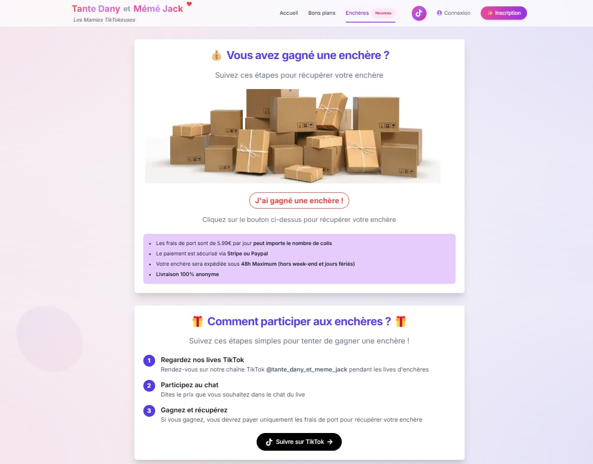 Aperçu du nouveau site